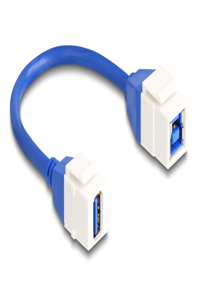 Delock USB cable - USB Type A (F) keystone to USB Type B (F) keystone - 86970
