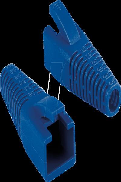 LogiLink RJ45 Boot Cover 5.5-8.5mm Cuttable Blue 50pc - MP0059