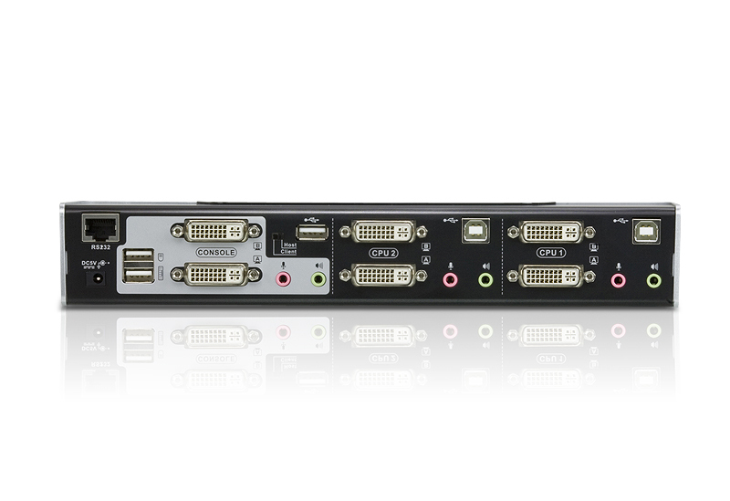 ATEN USB DVI Dual View KVMP Switch CS1642A - CS1642A-AT-G