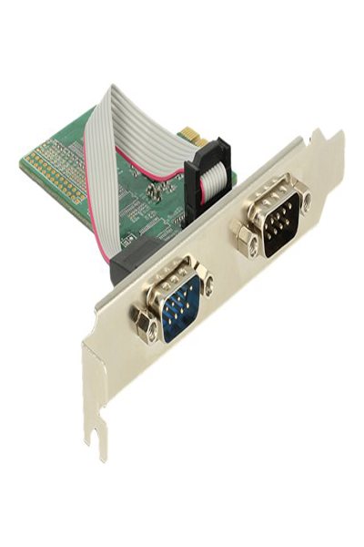 Delock PCI Express-kort > 2 x seriell RS-232 - 89555