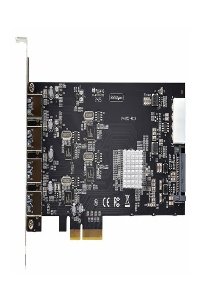 StarTech.com 4-portars USB-A PCIe-kort, USB 3.2 5 Gbps, 4x USB-kontroller - P5Q4A-USB-CARD