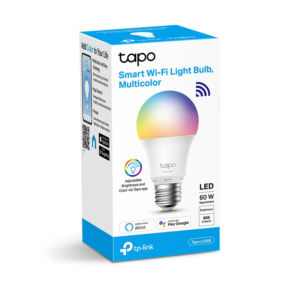 TP-LINK Tapo L530E Smart Wi-Fi lyspære - Flerfarget - L530E(2-PACK)
