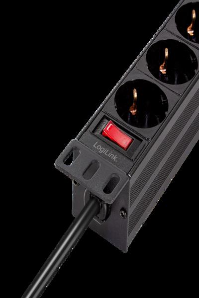 LogiLink 4-uttag Power Strip med Switch 25,3m - PDU4B01