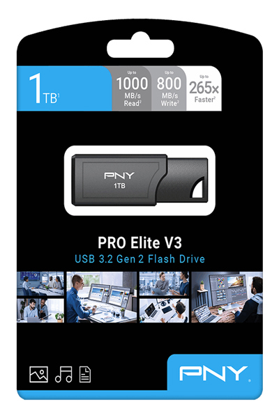 PNY Pro Elite V3 - Clé USB - USB 3.2 Gen 2 - 0,98 Go