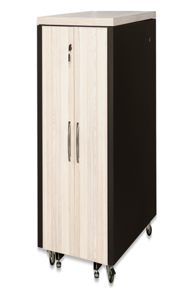 DIGITUS 483 mm (19") SOUNDproof rack - Freestanding rack - 17U - 1000 kg - Key lock - 138 kg - Black - DN-19 17U-SO-M