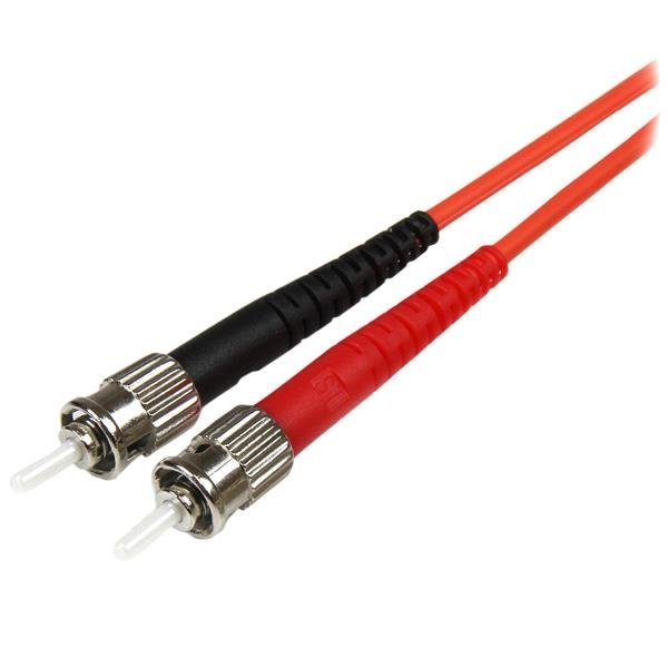 StarTech Fiber Optic Cable - Multimode Duplex 50/125 - LSZH - LC/ST - 5 m - 5 m - OM2 - LC - ST - Male/Male - Red - 50FIBLCST5