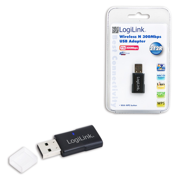 LogiLink WLAN WL0086A - Trådløs N 300 Mbps USB-adapter - WL0086A