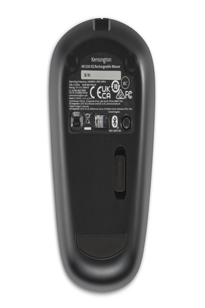 Kensington MY230 EQ Rechargeable Wireless Mouse - Mouse - 1,200 dpi - K75304WW