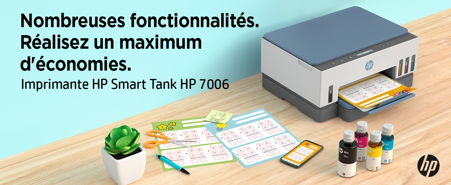 HP Printer Smart Tank 7006 All-in-One - Inkjet - Colored - 28B55A#BHC