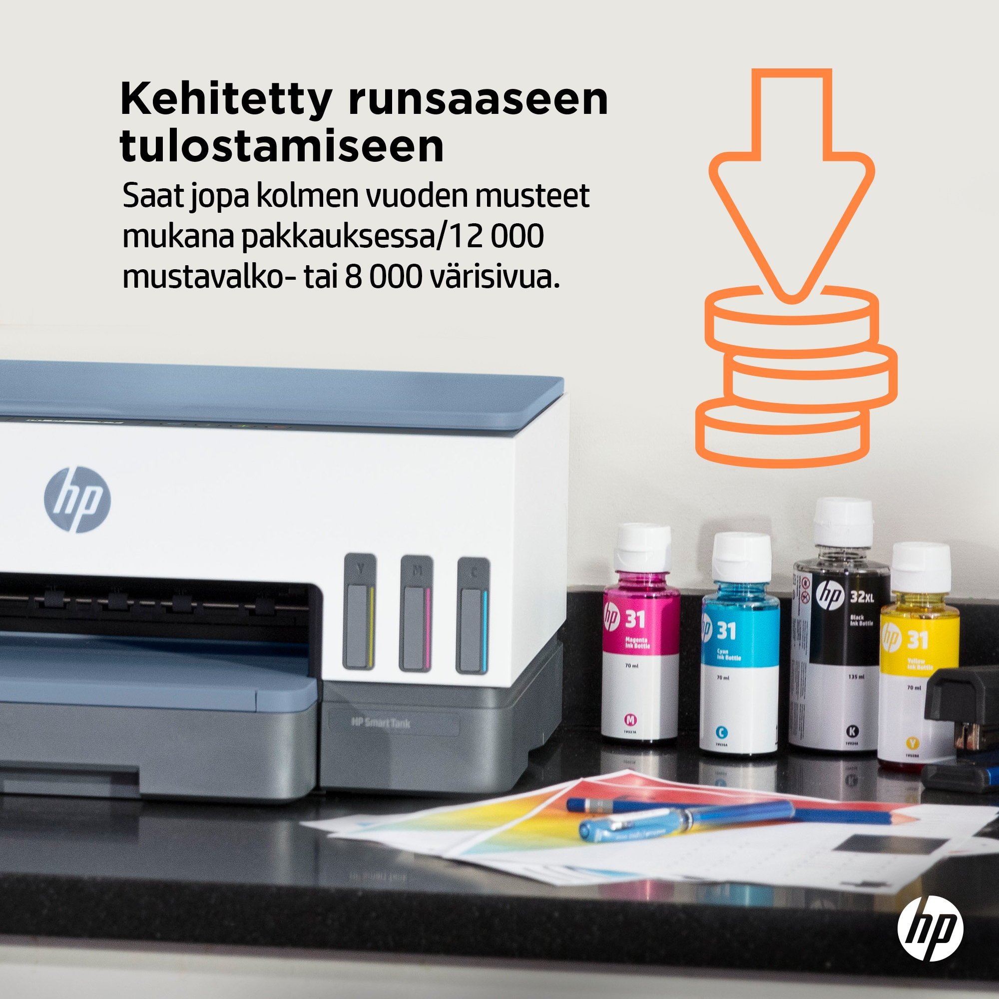 HP Printer Smart Tank 7006 All-in-One - Inkjet - Colored - 28B55A#BHC