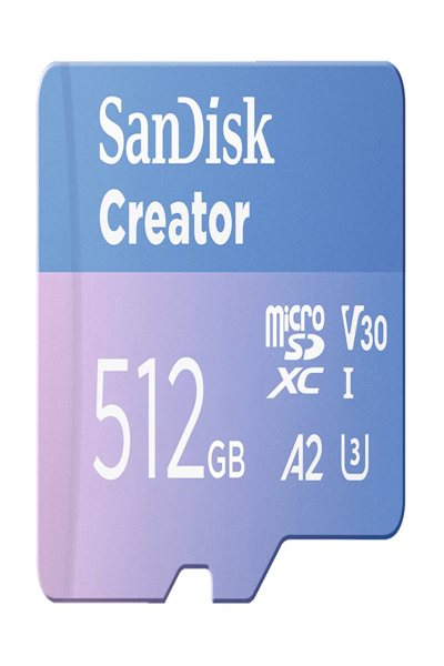 SanDisk Creator - Carte mémoire flash (Adaptateur microSDXC vers SD inclus)