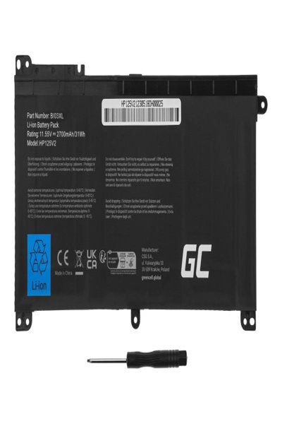 Green Cell BI03XL ON03XL Laptop Battery HP - HP125V2