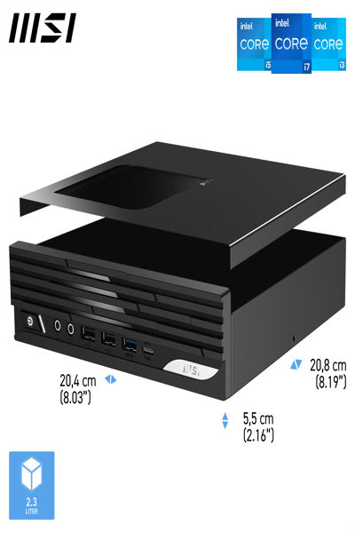 MSI PRO DP21 14M INTEL CORE I5 14400 BAREBONE - PRO DP21 14M I5 14400 BB