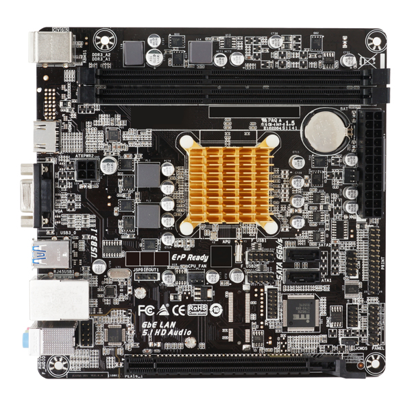 Biostar A68N-2100K Motherboard Mini-ITX AMD E1 6010 - A68N-2100K