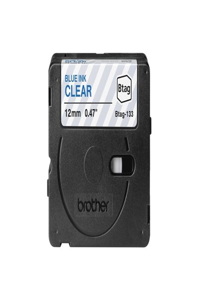 Brother BTAG-133 - Blue on clear - BTAG133