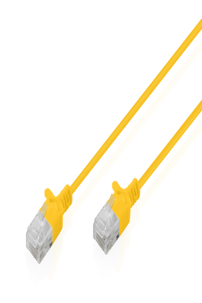 DIGITUS Patch cable Cat 6 U-UTP Slim - Cable - Network - DK-1618-003S-Y