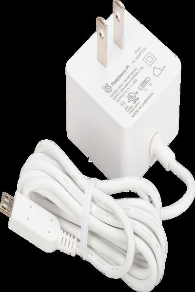 Raspberry Pi KSA-13B-051250HU 5.1V 2.5A micro USB nätaggregat USA - SC0623
