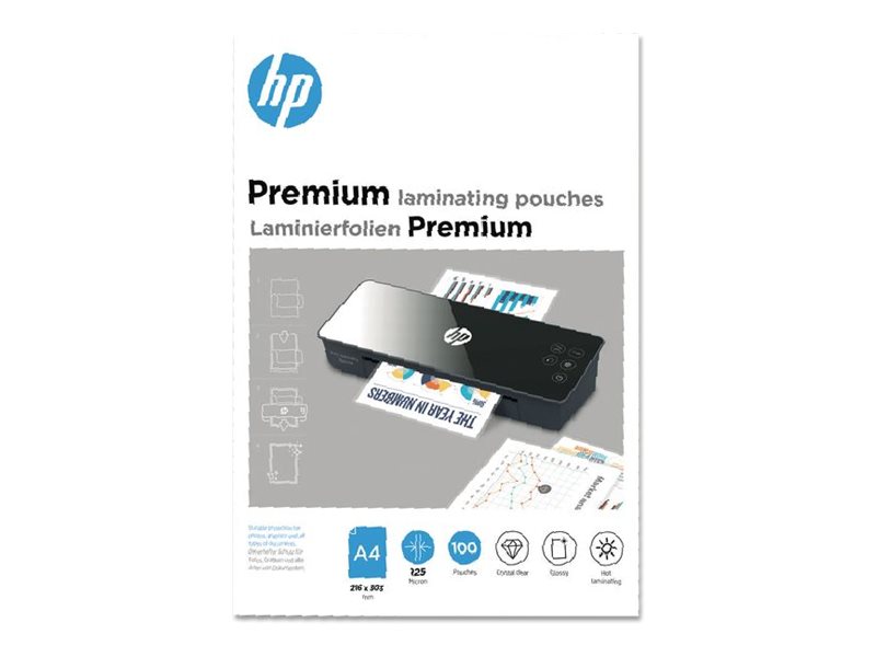 Pochettes de plastification HP Premium A4 125 microns