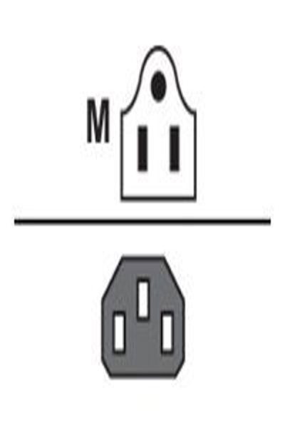 Dell-strömkabel IEC C13 till NEMA 5-15 - 0R215