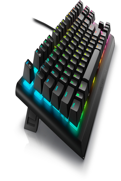 Dell Alienware AW420K - Tenkeyless (80 - 87%) - USB - Mechanical - RGB LED - Black - AW420K-B-WW