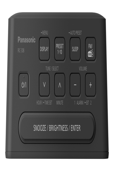 Panasonic RC-D8 Clock Radio - RC-D8EG-K