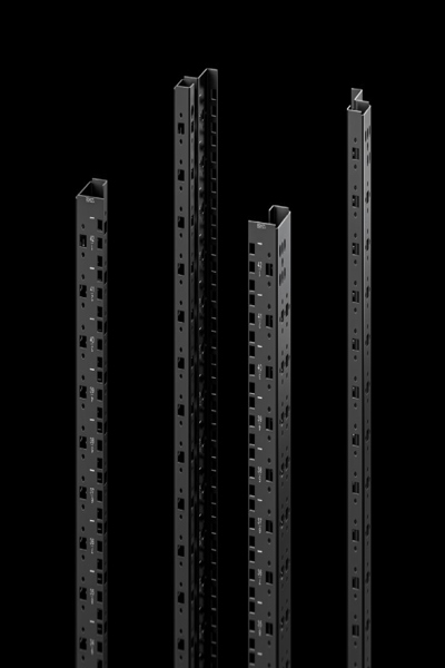 Rittal 5302.155 - Rack rail - Black - Steel - VX IT - 48.3 cm (19") - 2.5 mm