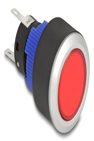 Delock Push Button protruding 22 mm 5 x Solder flat Plastic LED - 22047