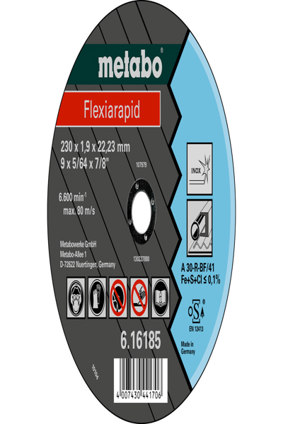Disque à tronçonner Metabo Flexiarapid TF 41