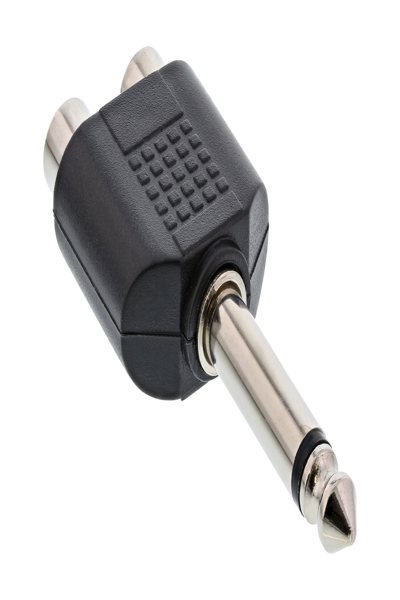 InLine Audio Adapter 6.3mm jack male mono / 2x RCA female