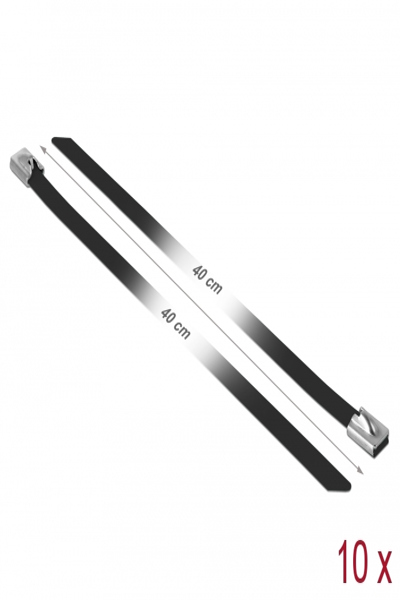 Delock Cable tie - 40 cm - black (pack of 10) - 18815
