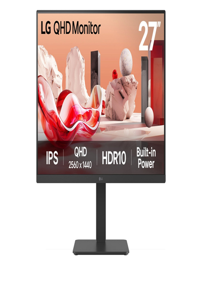 LG 27" 27BA54QB-B QHD DP HDMI IPS 16 9 HDR10 - Flat Screen - 68.6 cm