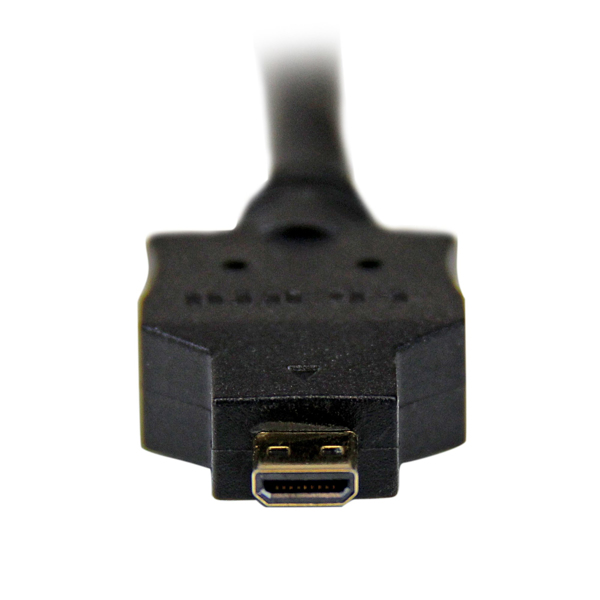 StarTech 2m Micro HDMI to DVI-D Cable - M/M - 2 m - Micro-HDMI - DVI-D - Gold - Black - Polyvinyl chloride (PVC) - HDDDVIMM2M