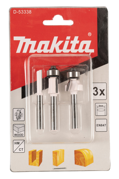 Makita Tête de fraisage pour bois 3-pack