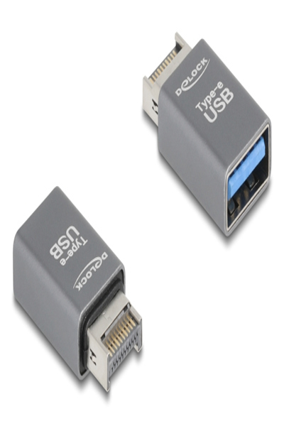 Delock Adapter USB 10 Gbps Typ-E Key A Stecker zu Typ-A Buchse Metall 67230 - Adapter - 67230