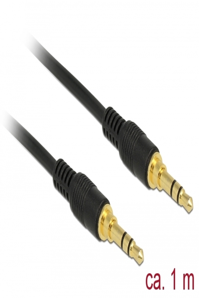 Delock Audio cable - mini-phone stereo 3.5 mm male to mini-phone stereo 3.5 mm male - 85547