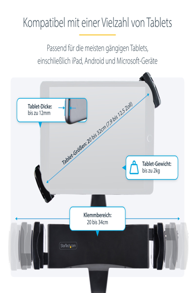 StarTech.com VESA Mount Adapter for Tablets 7.9-12.5 inch - TABLET-VESA-ADAPTER