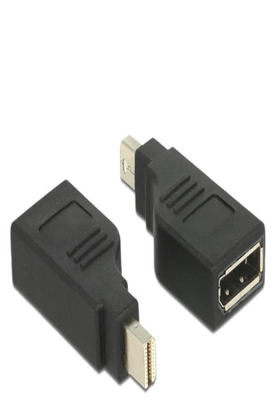 Delock Adapter mini Displayport 1.2 male > Displayport female 4K 90° turned - 65626