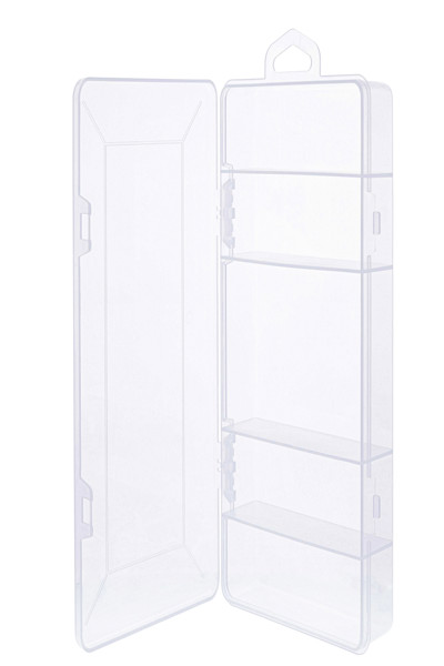 Boîte à petites pièces InLine - 5 compartiments - dimensions : 206x107x33mm - transparente
