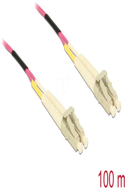 Delock Fiber optic cable LC Duplex to Multimode OM4 - Cable - Multimode fiber - 80157