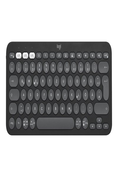Logitech Pebble Keys 2 K380s - Mini - Wireless - RF Wireless + Bluetooth - Scissor key switch - AZERTY - Graphite - 920-011803