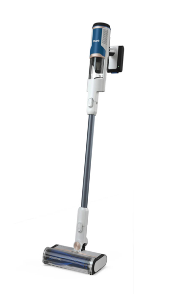SharkNinja Shark BU1120DE, Aspirateur-balai 2-en-1, Sans sac, Noir, Bleu, Blanc, 0,42 L, Sec, Sols durs, Sols souples