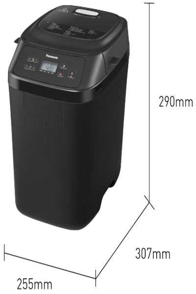 Panasonic SD-PN100, 280 g, Fördröjd starttimer, Timer, Variabel skorpbränningskontroll, Svart - SD-PN100KXE