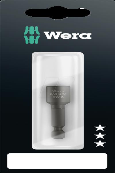 Clé à douille Wera 869/4 M 6,3 1/4" 8 mm 05073503001