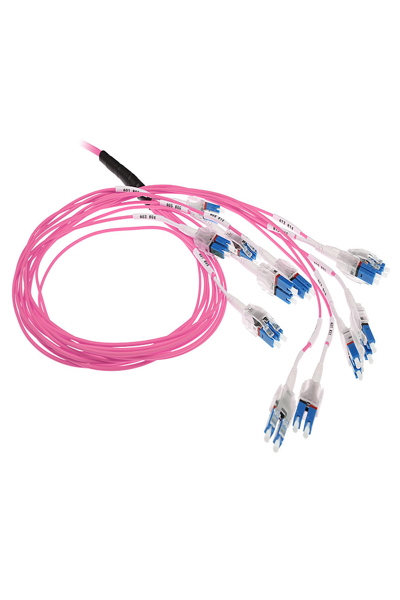 ACT 10 meter Multimode 50/125 OM4 Preterm fiber cable 24F LC Polarity Twist - 10 m - OM4 - LC - LC