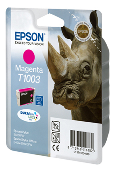 Encre Epson Rhino Singlepack Magenta T1003 DURABrite Ultra - Encre pigmentée - 11,1 ml - 635 pages - 1 pièce(s)
