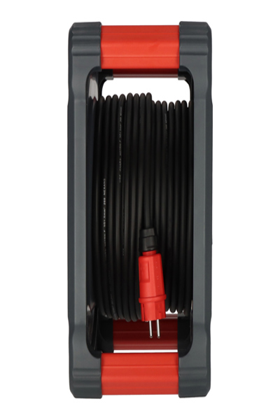 Brennenstuhl 9201330110, Svart, Röd, Plast, 5 AC-uttag, Typ E / F, Rak, 33 m - 9201330110