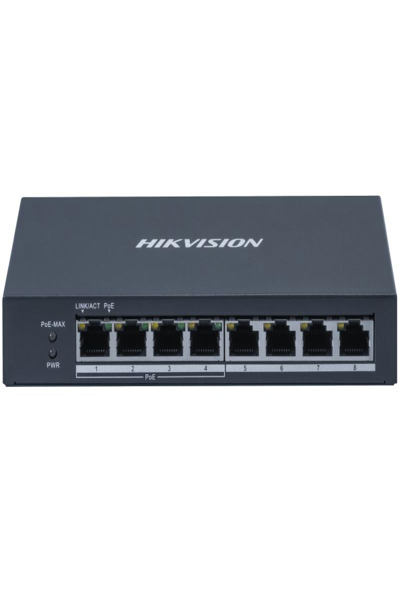 Commutateur Hikvision DS-3E0508P-O : 4 PoE, 1 Gbit/s