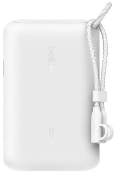 Belkin BoostCharge - Power Bank - with Display - 10000 mAh - 20 Watt - PD - Fast Charge - 2 - BPB027HQWH
