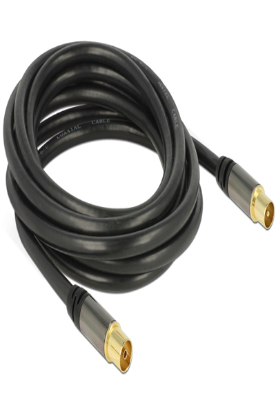 Câble d'antenne Delock - Connecteur IEC mâle vers connecteur IEC femelle