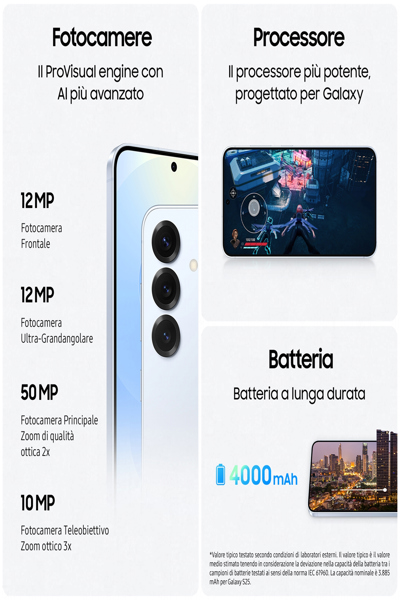 Samsung Galaxy S25 - 5G smartphone - SM-S931BZSGEUE